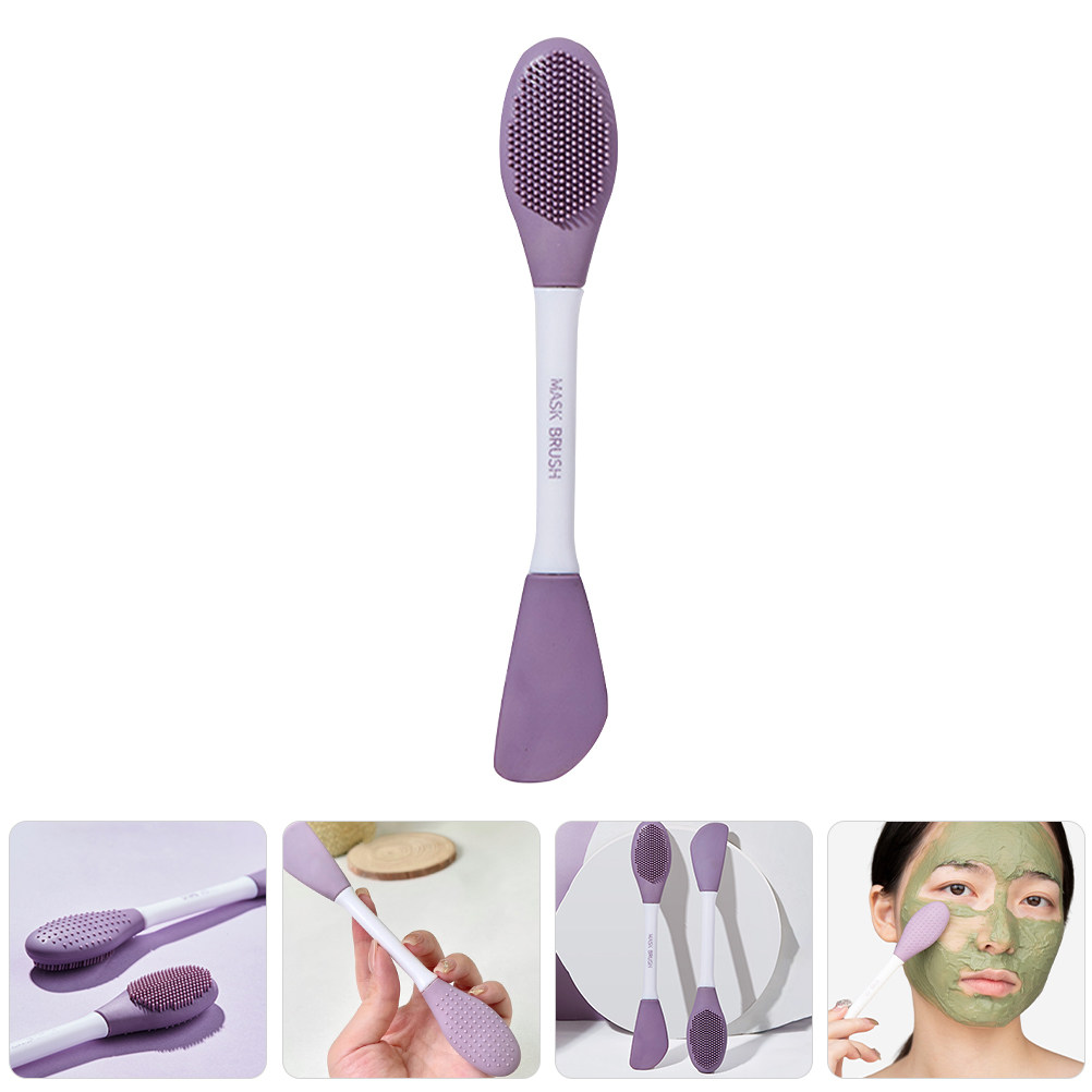 Cleanser Face - Silicone Dual-Head Face Mask Brush for
