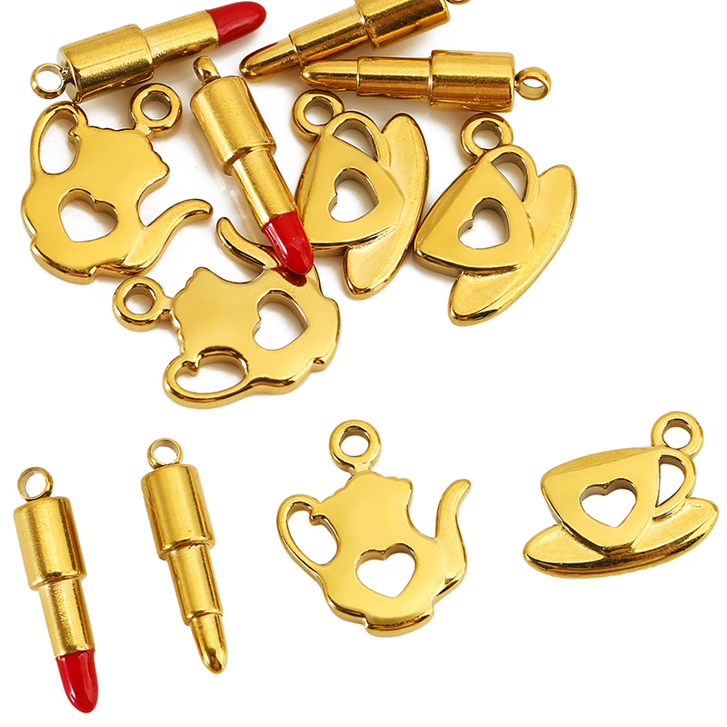 10pcs Stainless Steel Gold Col - огляд і ціна Lip Balm