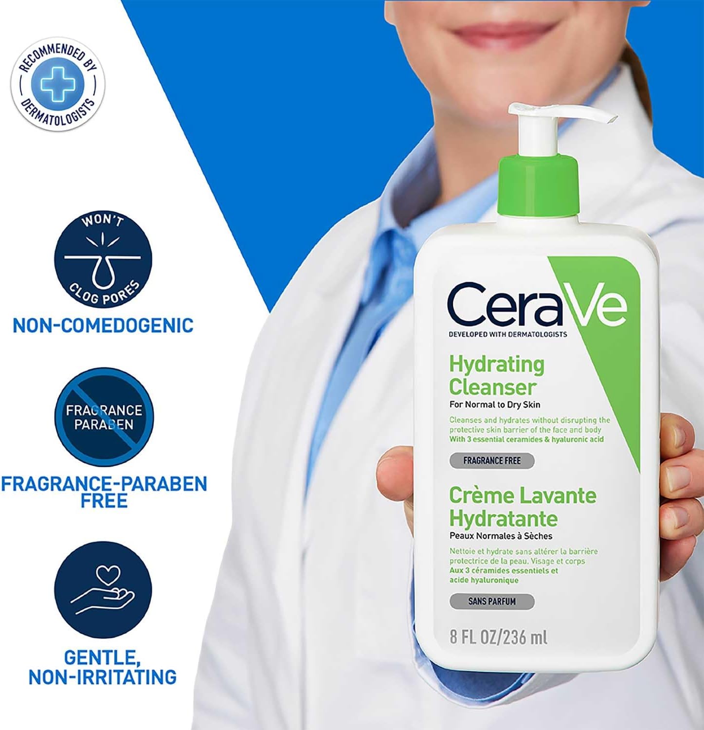 CeraVe Hydrating Cleanser 236m - огляд і ціна Cleanser Face