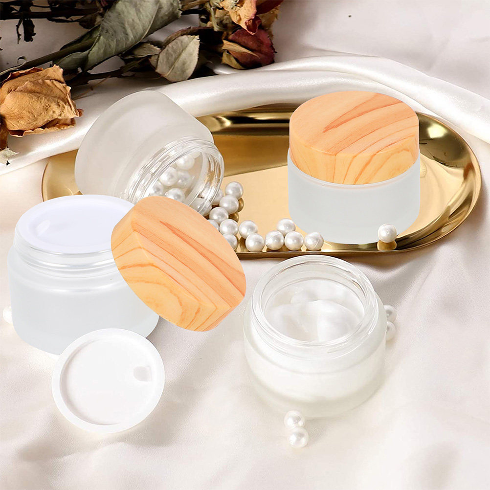 6Pcs Portable Glass Cream Box  - огляд і ціна Body Lotion