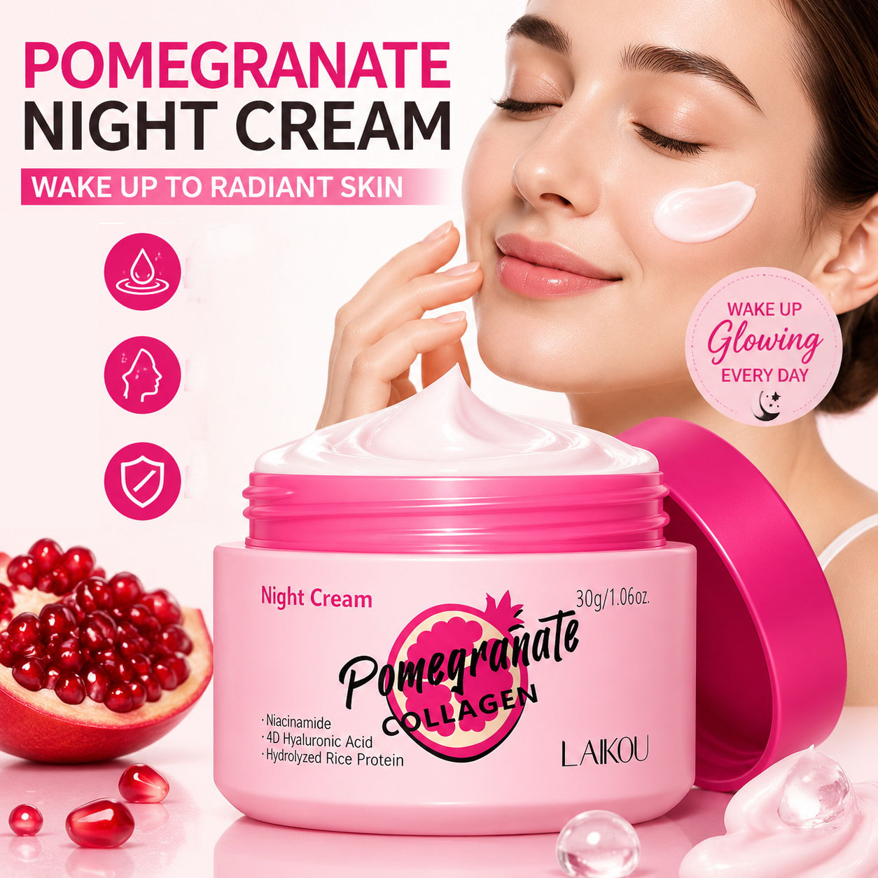 LAIKOU Sakura Pomegranate Face - огляд і ціна Retinol Cream