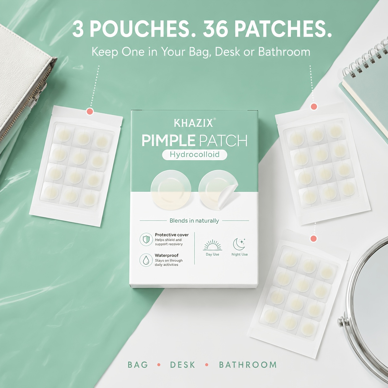 12/36PCS pimple patch,invisibl - огляд і ціна Skincare China