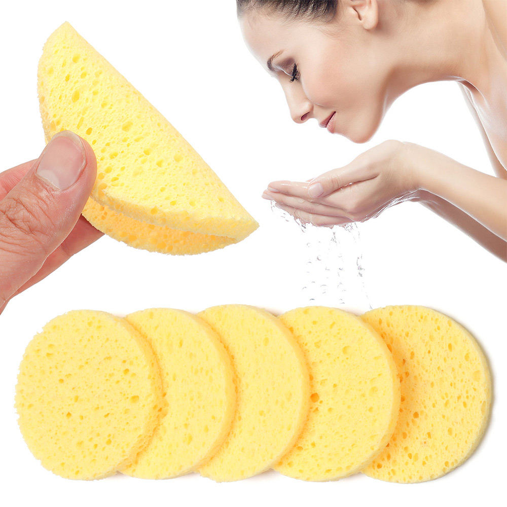 10pcs 6-9cm Yellow Face Round  - огляд і ціна Cleanser Face
